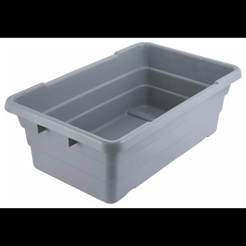 Lug Box 24.5X15.75X9 IN PP Gray Heavy Duty Nested 1/Piece