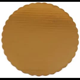 Cake Pad 10.75X5.75 IN Paperboard Gold Scalloped 200/Case