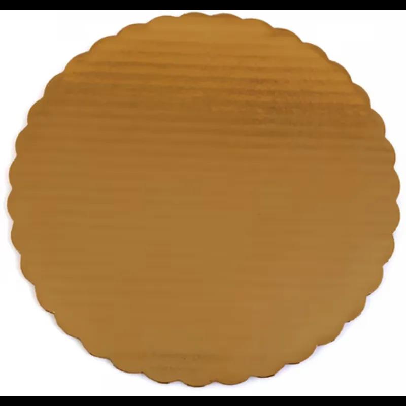 Cake Pad 10.75X5.75 IN Paperboard Gold Scalloped 200/Case