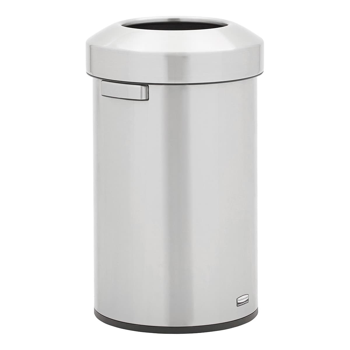 Refine™ 1-Stream Trash Can 15.9X15.9X26.3 IN 16 GAL Stainless Round Metal With Open Lid 1/Each