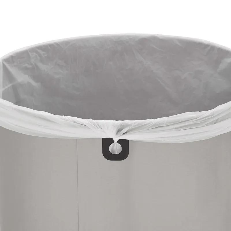 Refine™ 1-Stream Trash Can 15.9X15.9X26.3 IN 16 GAL Stainless Round Metal With Open Lid 1/Each