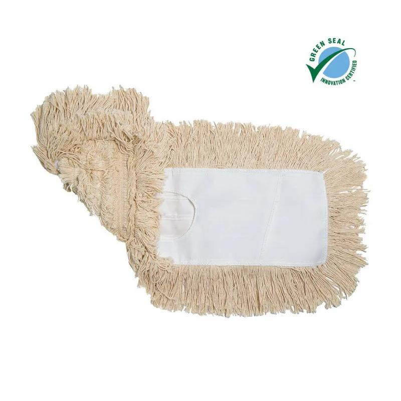 Dust Mop 48X5 IN White Slot Pocket Backing 1/Each