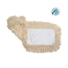 Dust Mop 60X5 IN White Slot Pocket Backing 1/Each