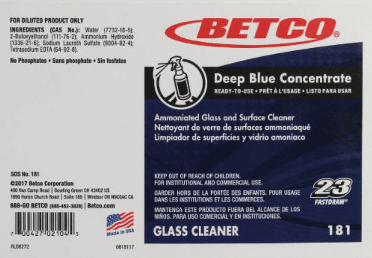 Product Label White Blue Black Red 1/Each