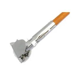 Mop Handle 60IN Wood Clip On Connector 1/Each