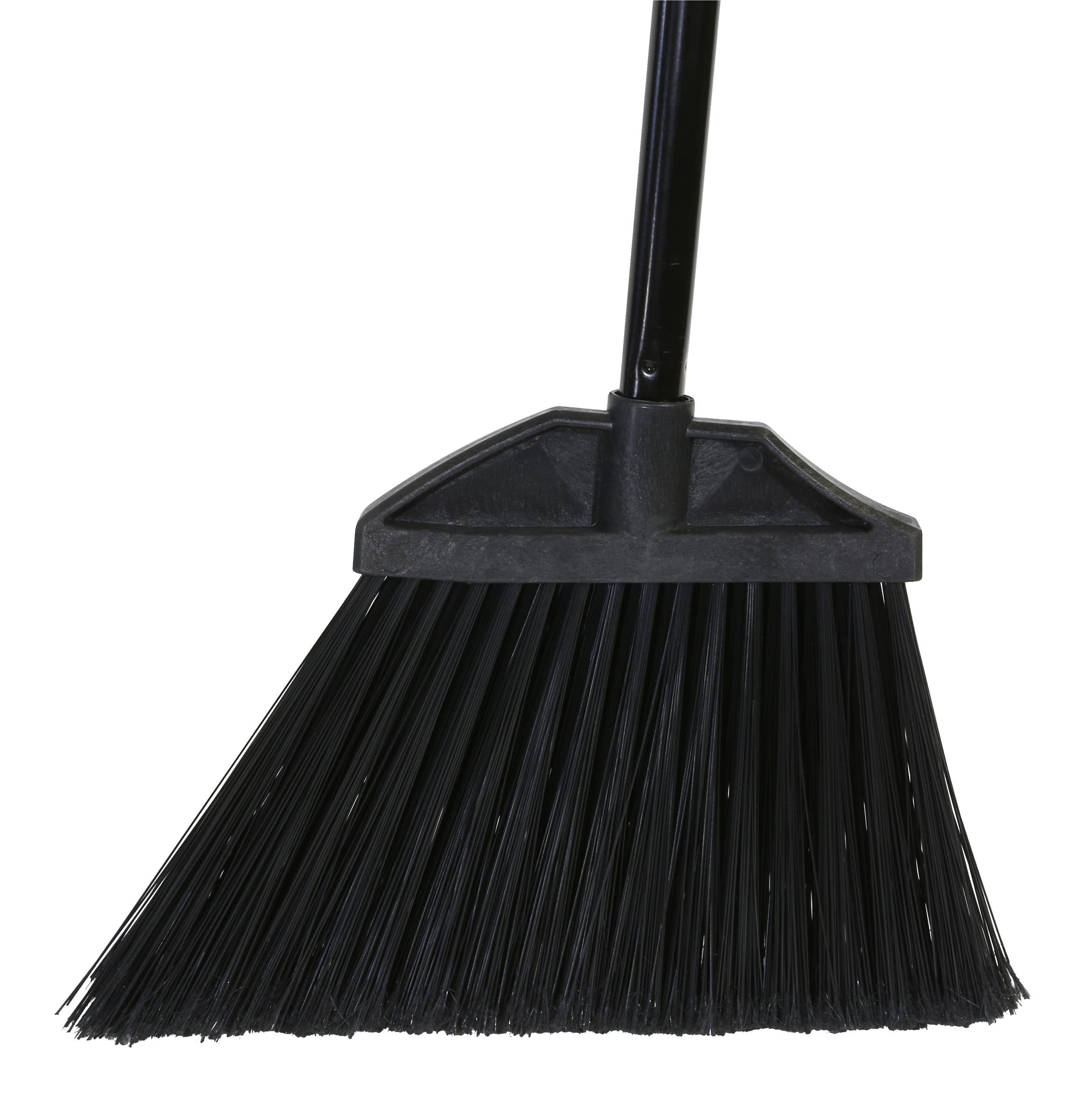 O-Cedar® Multi-Purpose Broom Large (LG) 0.8125 IN 48IN Black PET Metal Angled Flagged Swivel Hang Cap 12/Pack