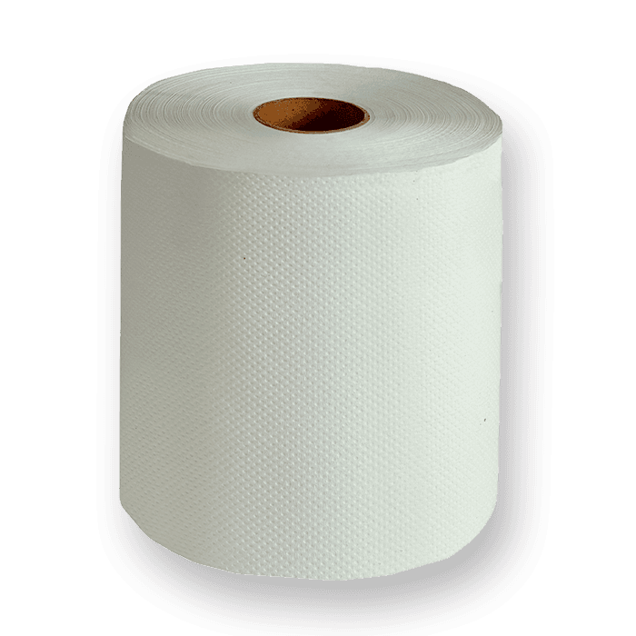 Roll Paper Towel 7.84IN 680 FT White Hardwound 6 Rolls/Case