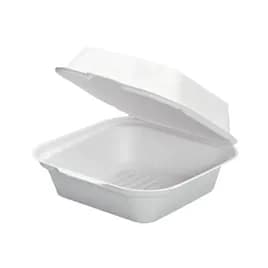Harvest® Take-Out Container Hinged 6X6 IN Plant Fiber Square 400/Case