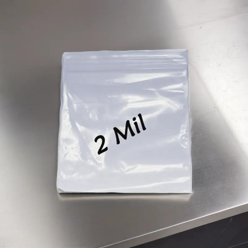 Bag 6X9 IN Plastic 2MIL With Reclosable Zip Seal Closure 1000/Case