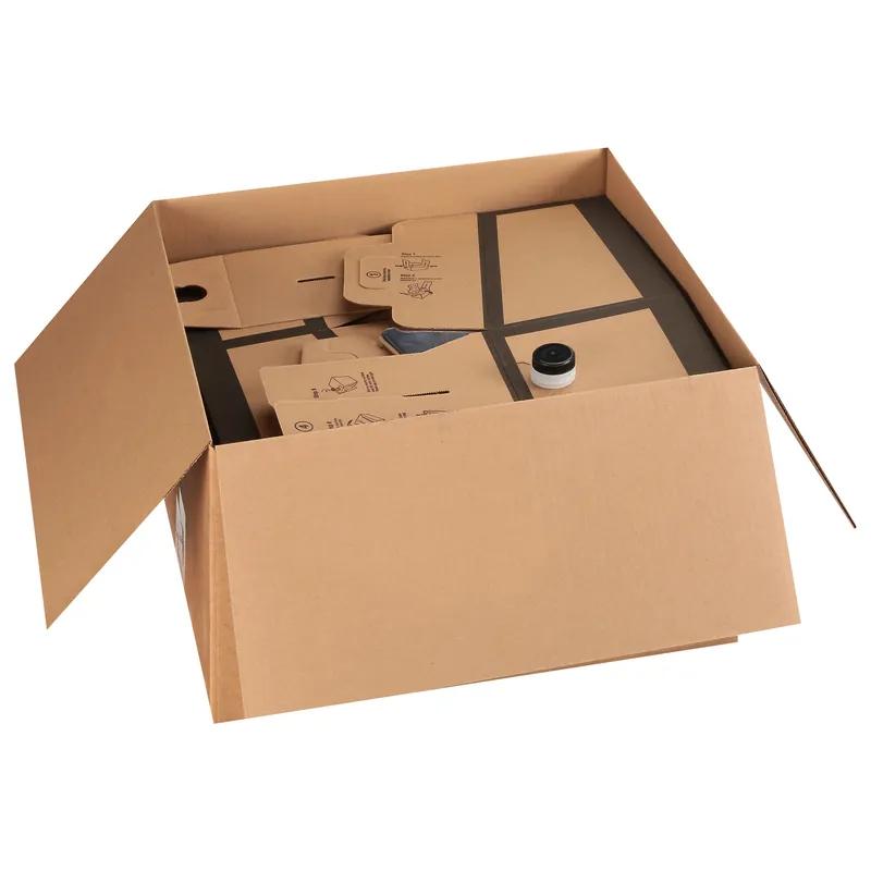 Beverage on the Move® Hot Beverage Box 160 OZ 11.88X8.75X7.5 IN Corrugated Paperboard Kraft 20/Case
