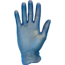Safety Zone® General Purpose Gloves XXL 9.25 IN Blue 6.8g Vinyl Powder-Free 100 Count/Pack 10 Packs/Case 1000 Count/Case