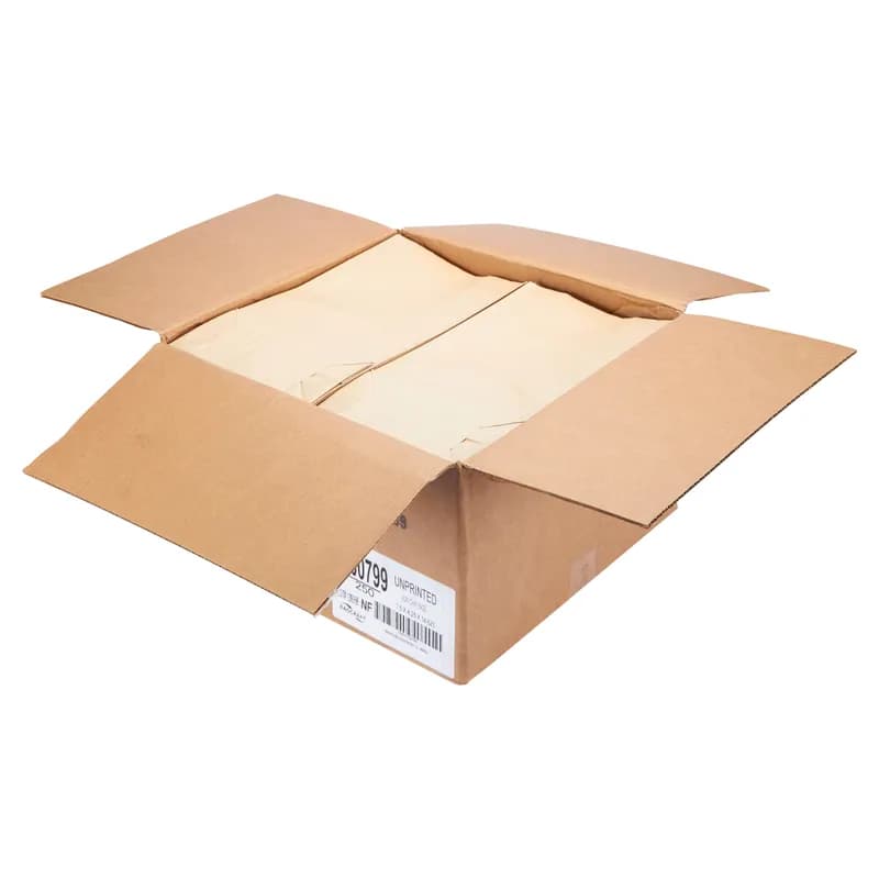Bagcraft® Tortilla Chip Bag 7.5X4.25X14.625 IN Paper Kraft With Window 250/Case