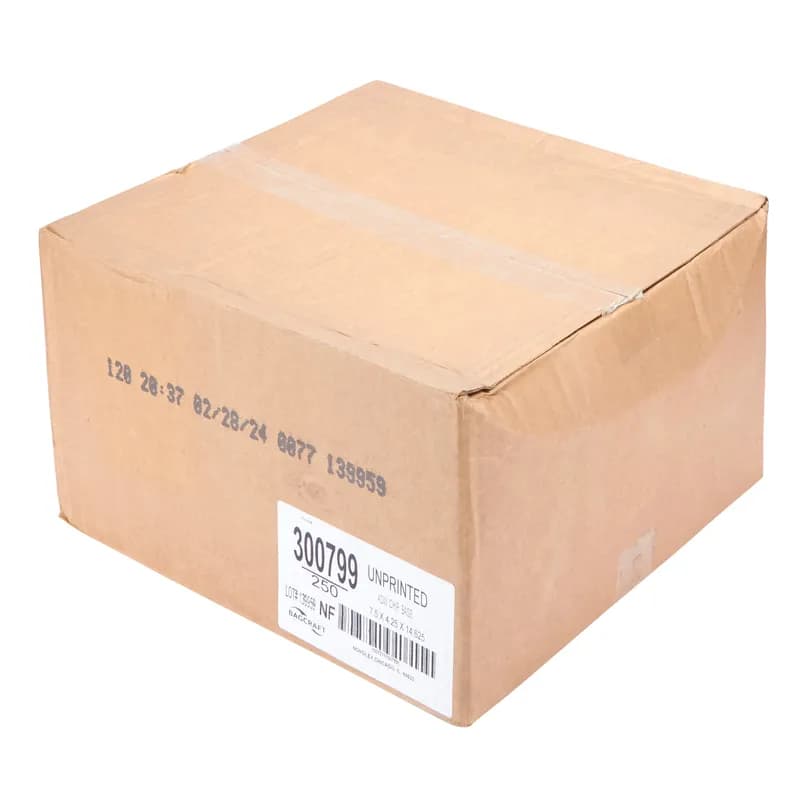 Bagcraft® Tortilla Chip Bag 7.5X4.25X14.625 IN Paper Kraft With Window 250/Case