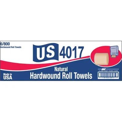 Roll Paper Towel 8IN 800 FT Kraft Hardwound 6 Rolls/Case