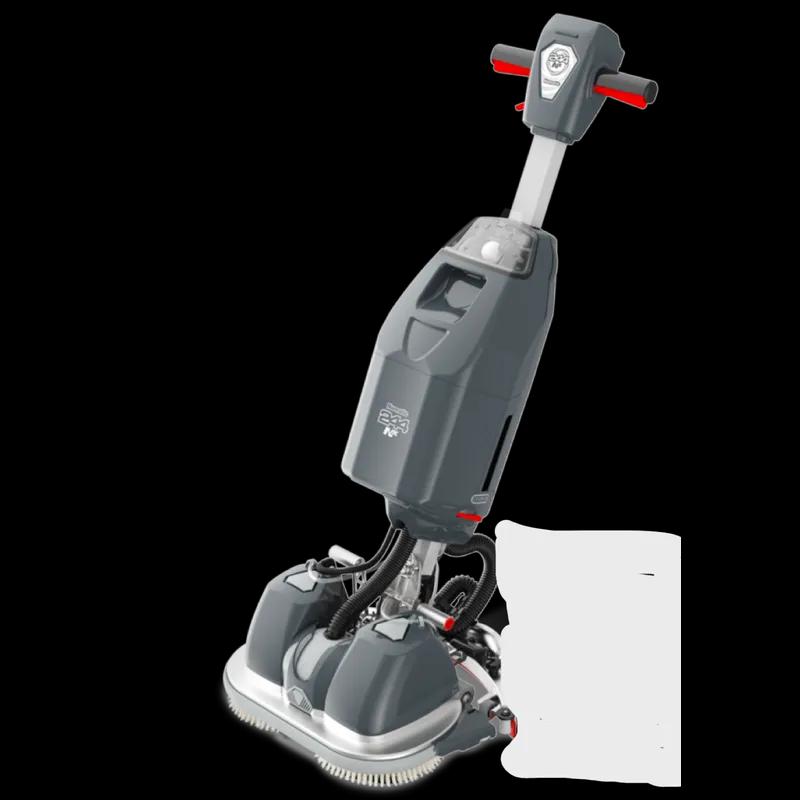 Floor Scrubber 1 GAL 18IN Compact Lithium-Ion Battery 2 Brushes 1/Each