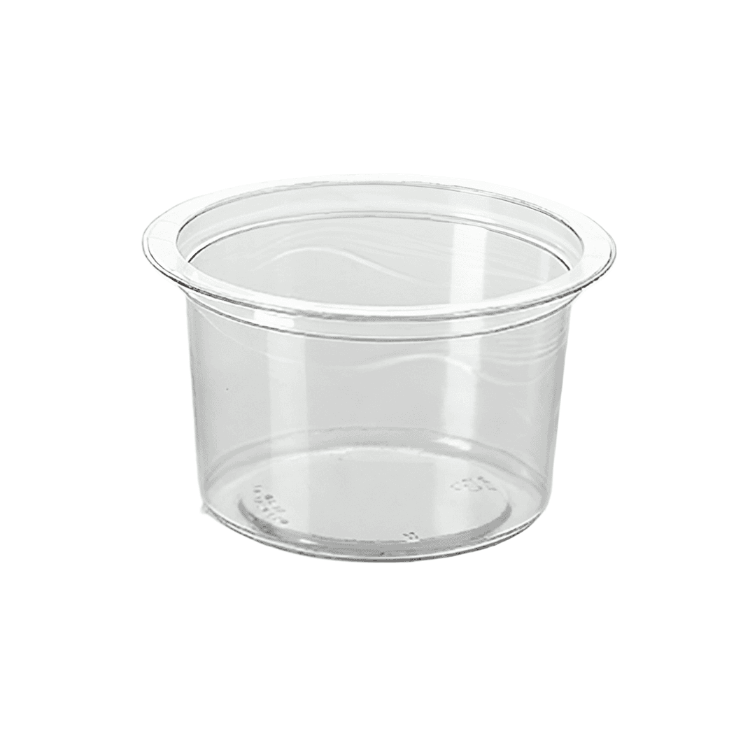 Deli Container Base 16 OZ PET Clear Round Wide Flange 500/Case