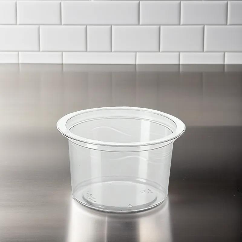 Deli Container Base 16 OZ PET Clear Round Wide Flange 500/Case