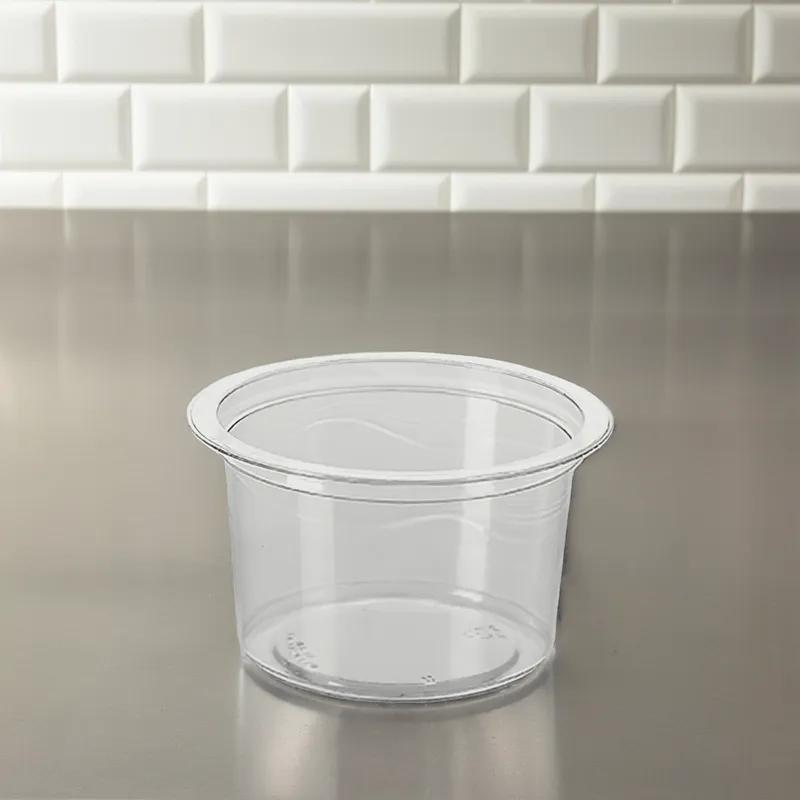 Deli Container Base 16 OZ PET Clear Round Wide Flange 500/Case