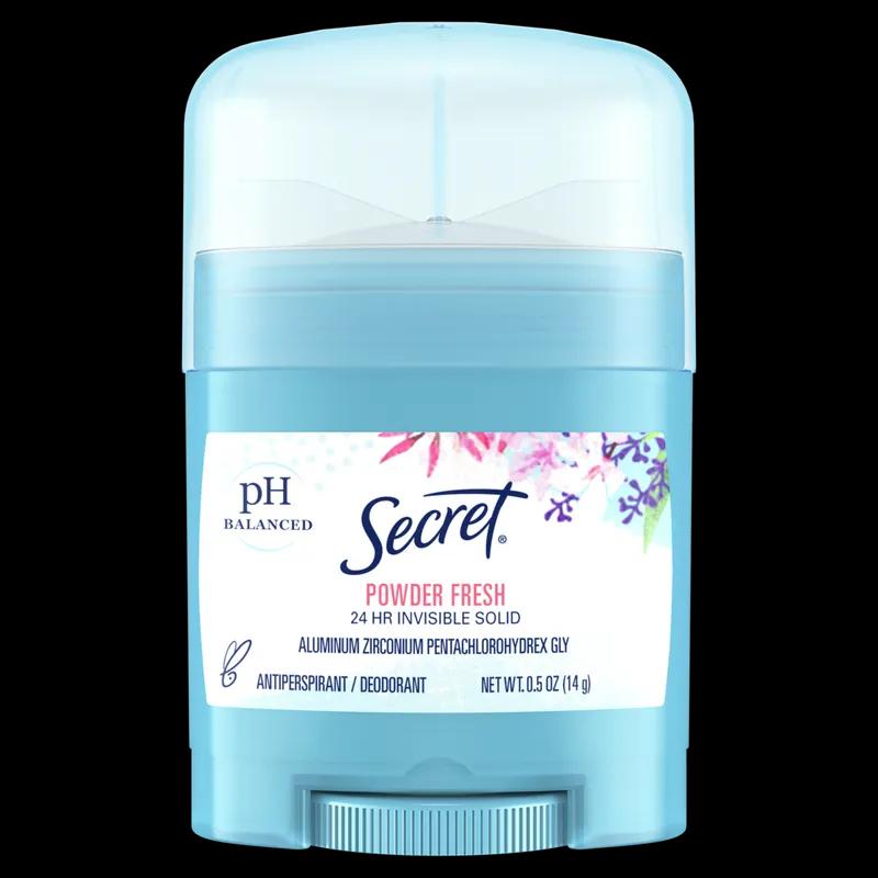 Secret® Ladies Antiperspirant Deodorant Solid 0.5 OZ Powder Fresh White Invisible 24/Case