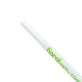 Karat Earth Jumbo Straw 0.197X7.75 IN Paper White Paper Wrapped 2000/Case
