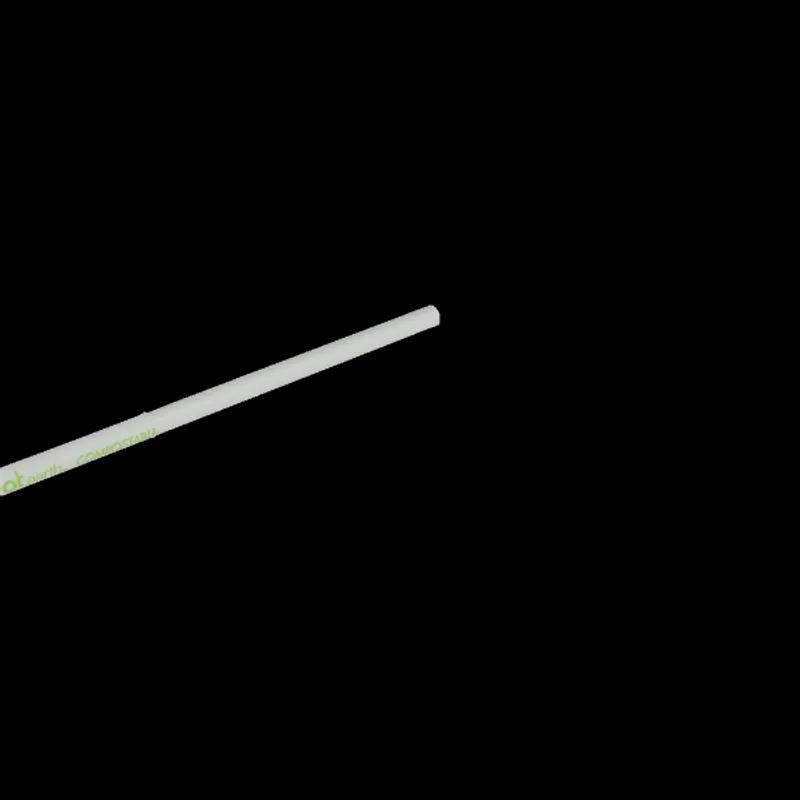 Karat Earth Jumbo Straw 0.197X7.75 IN Paper White Paper Wrapped 2000/Case
