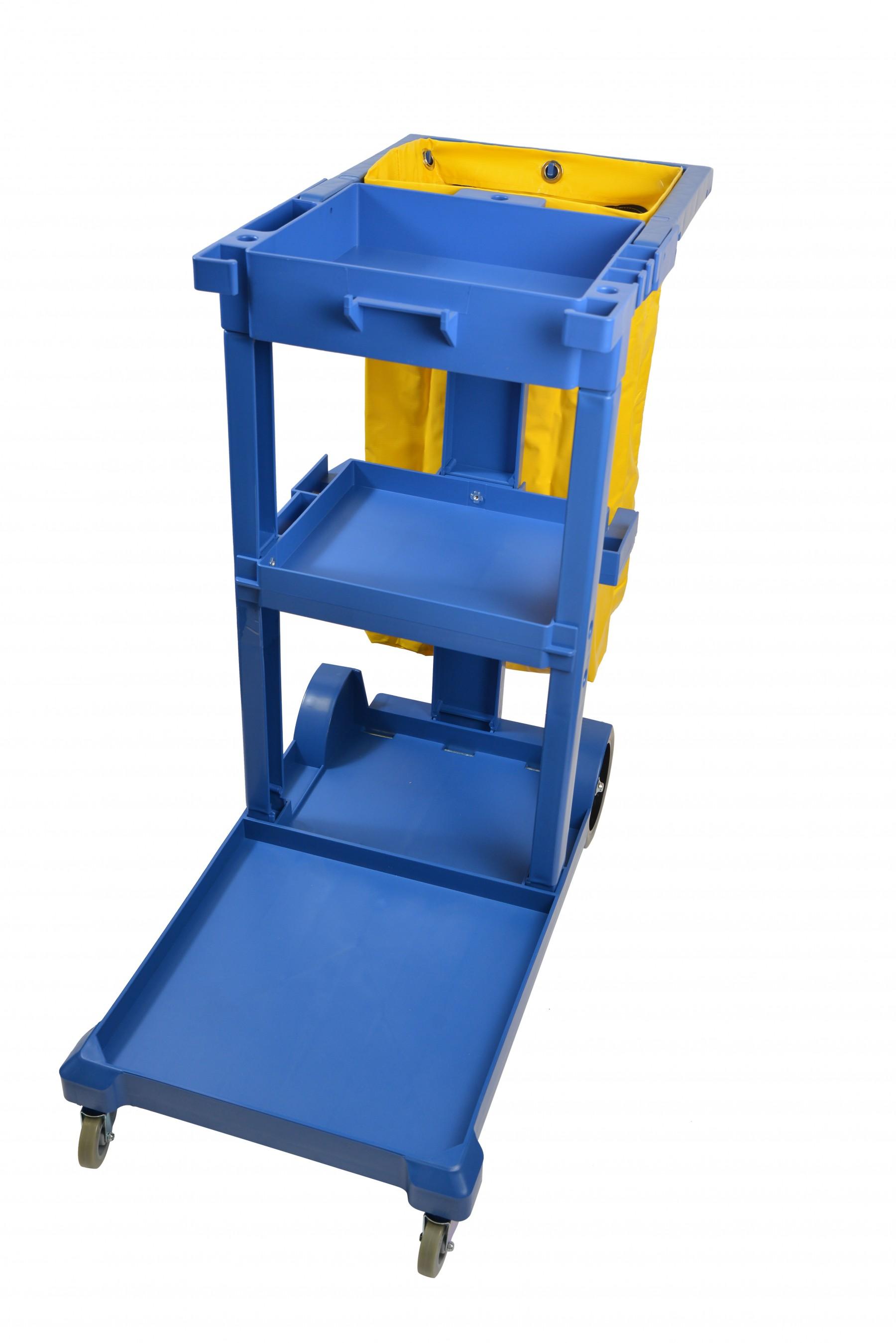 Janitorial Cleaning Cart Blue Assembled 1/Each