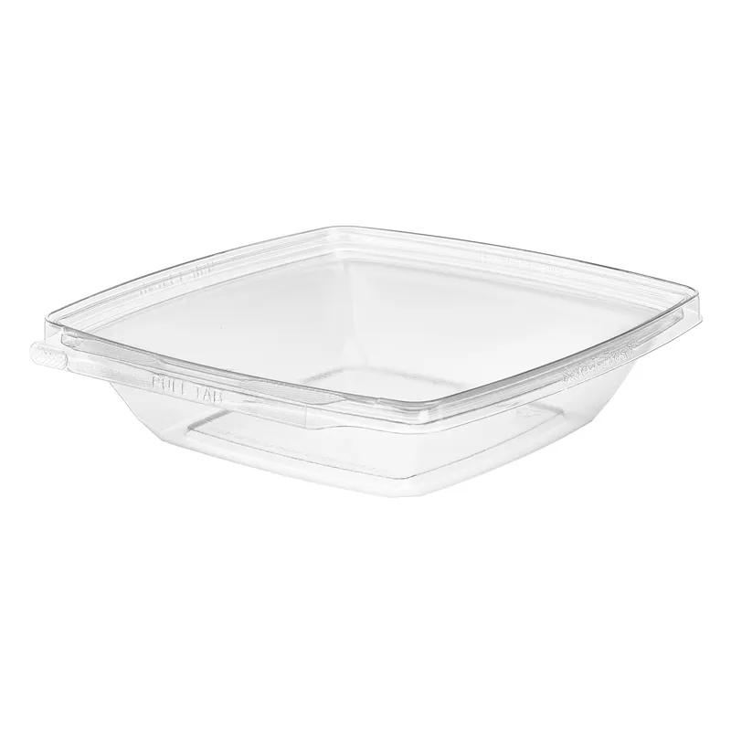 Safe-T-Fresh® Take-Out Container Base 24 OZ RPET Pagoda Flat Tamper-Evident 174/Case