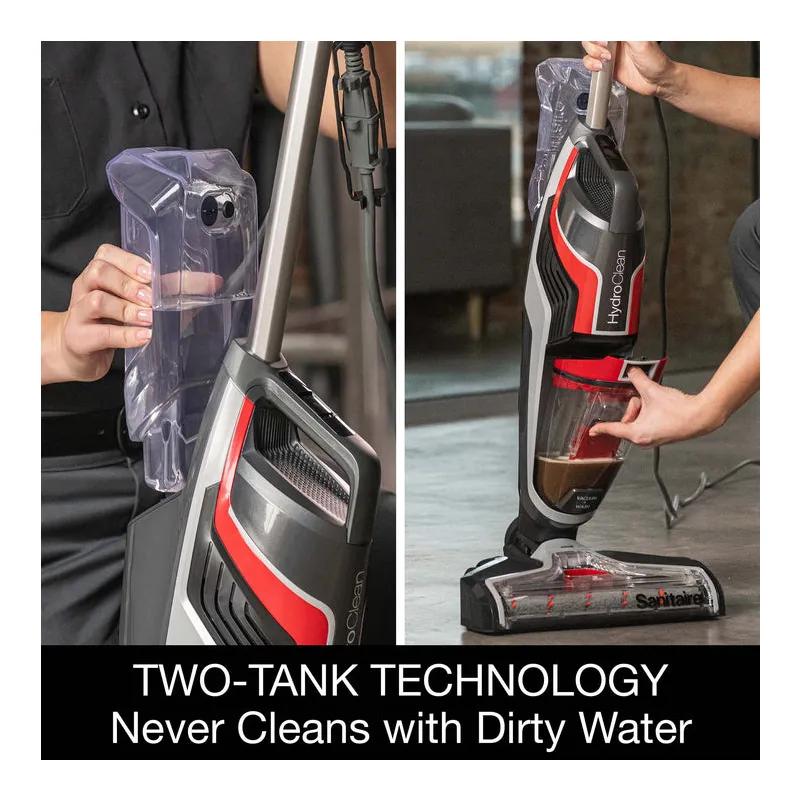 Sanitaire® HydroClean® Wet & Dry Vacuum 11.9X14.8X27.2 IN 20 OZ 13.5IN Black Red Gray 4.1 amp With 30FT Cord 1/Each