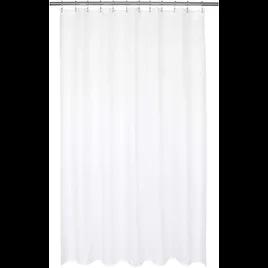 Shower Curtain 84X72 IN White Polyester Extra Long 1/Each