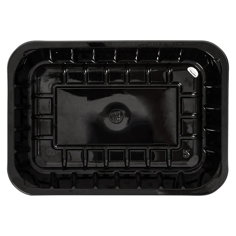 2 Meat Tray 6X8.4X1.1 IN RPET Black Rectangle 500/Case
