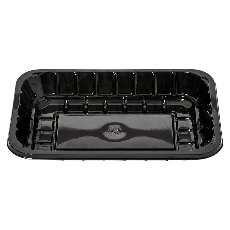 2 Meat Tray 6X8.4X1.1 IN RPET Black Rectangle 500/Case