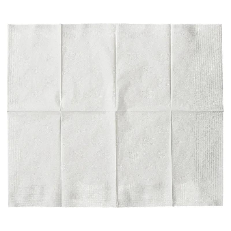 Victoria Bay Dinner Napkins 15X17 IN White Virgin Paper 2PLY 1/8 Fold 3000/Case