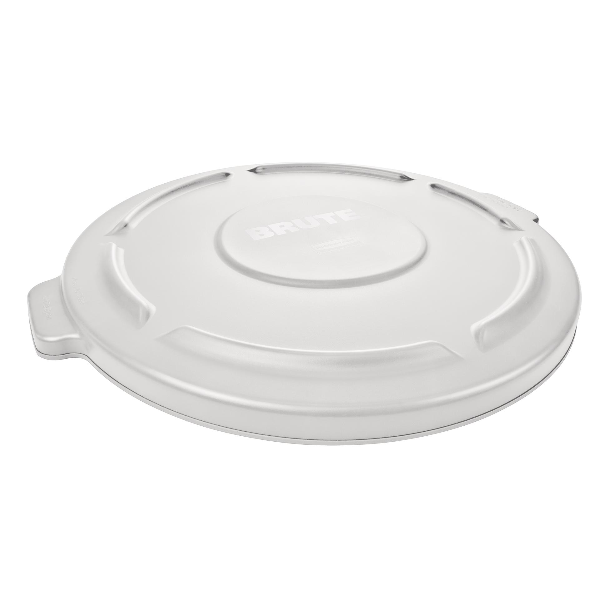 Brute® Lid 29.13X29.06X3.00 IN White Round Resin Food Safe 1/Each
