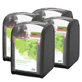 Tork Xpressnap® Napkin Dispenser 6.8X4.6X5.5 IN Black Plastic Tabletop 1 Count/Pack 4 Packs/Case 4 Count/Case