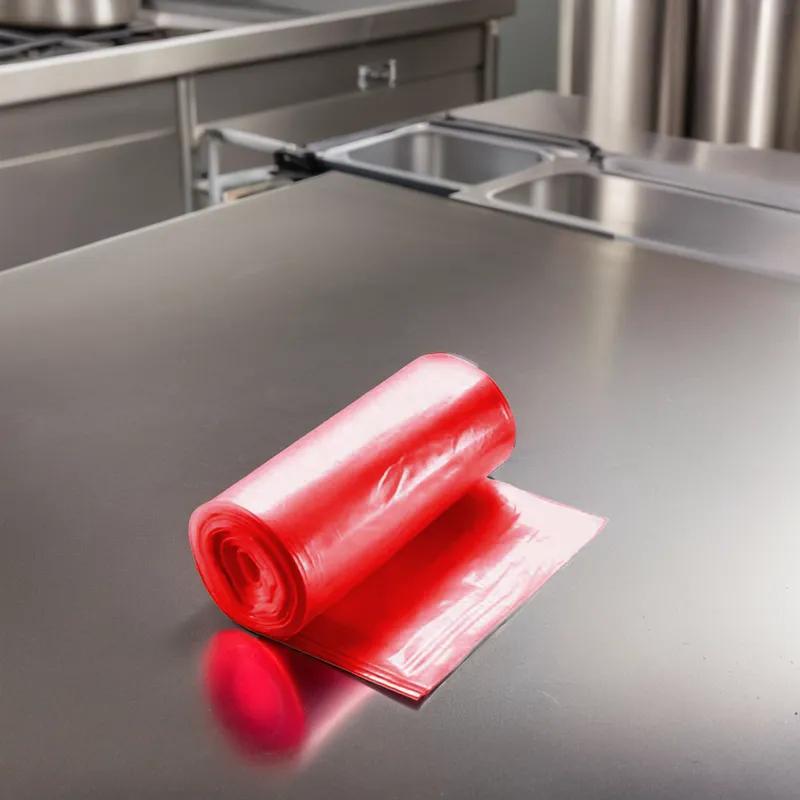 Victoria Bay Can Liner 24X31 IN Red Plastic 10MIC Roll 500/Case