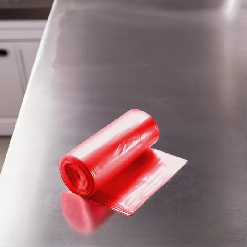 Victoria Bay Can Liner 24X31 IN Red Plastic 10MIC Roll 500/Case