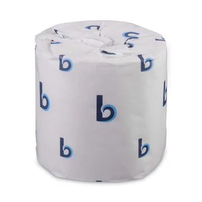 Boardwalk® Toilet Paper & Tissue Roll 3X4 IN 2PLY White 500 Sheets/Roll