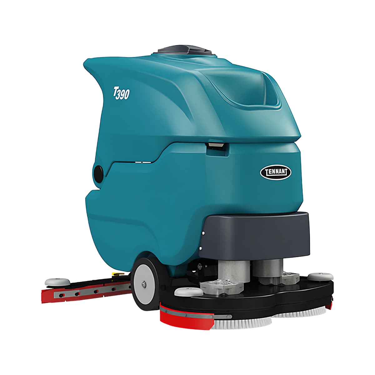 Tennant T390 Floor Scrubber 28IN Teal With 28IN Head Self Propel Walk Behind AGM Battery 1/Each