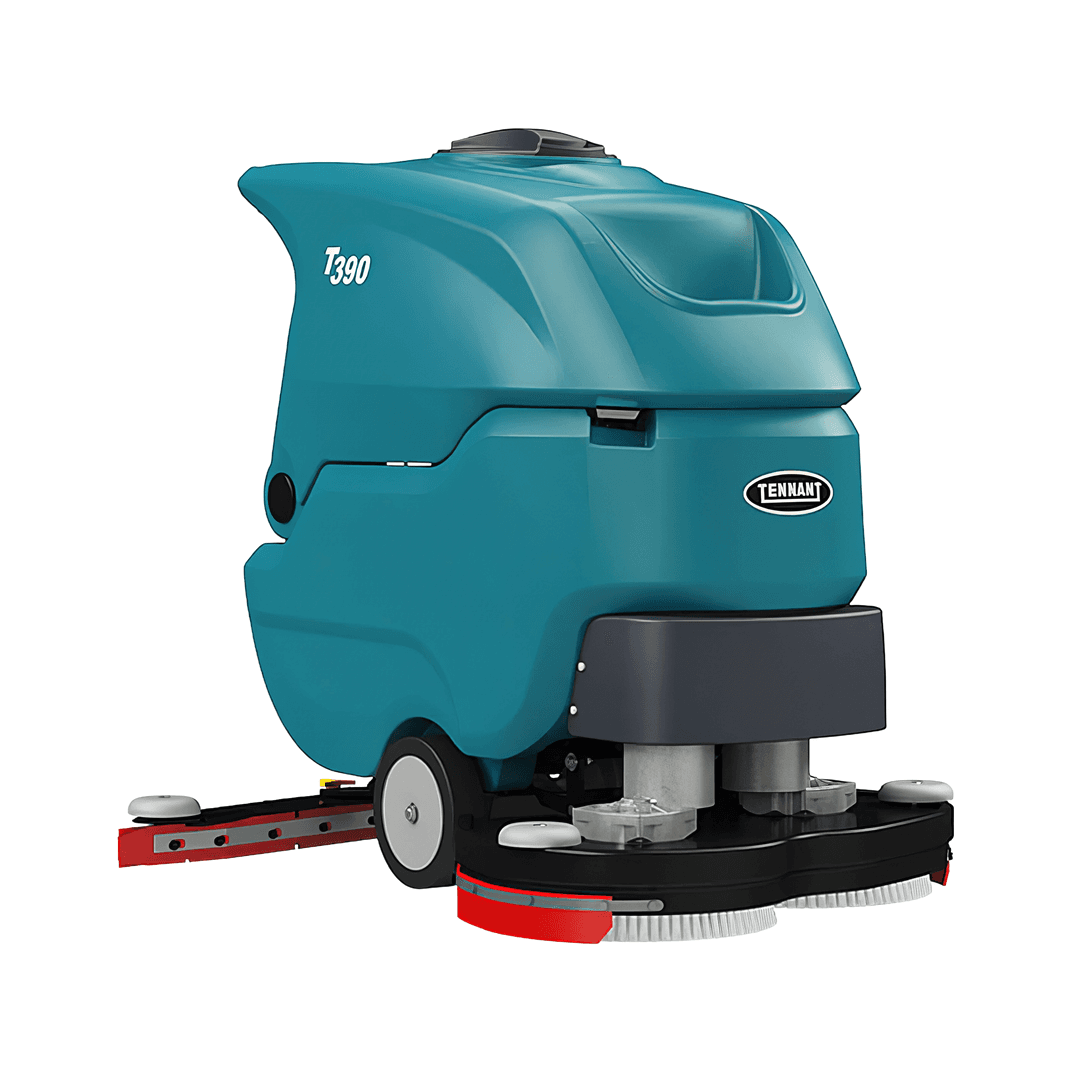Tennant T390 Floor Scrubber 28IN Teal With 28IN Head Self Propel Walk Behind AGM Battery 1/Each