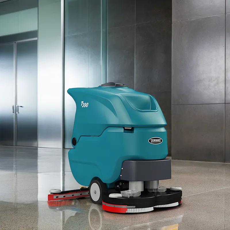 Tennant T390 Floor Scrubber 28IN Teal With 28IN Head Self Propel Walk Behind AGM Battery 1/Each