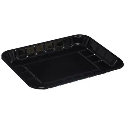 8P Meat Tray 5.98X8.39X1.14 IN RPET Black Rectangle 300/Case