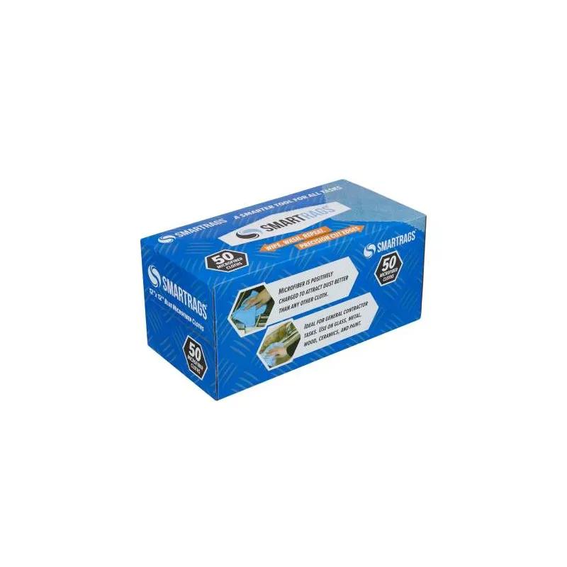 Monarch Brands SmartRags Cleaning Rag 12X12 IN Microfiber Blue Square 50/Box