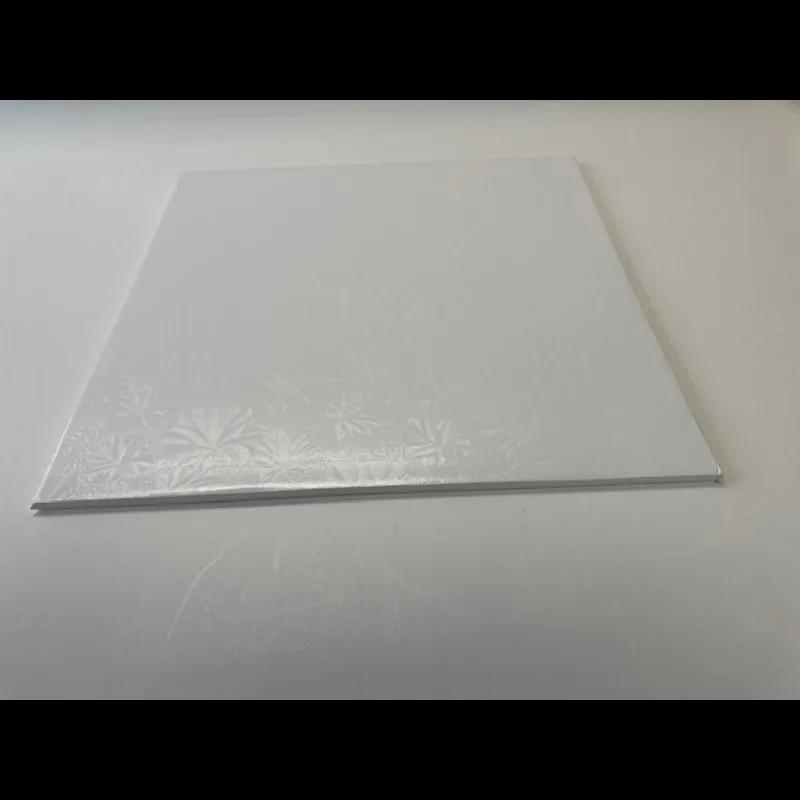 Cake Board 16X16X0.25 IN Foil-Lined Paper White Square 24/Case
