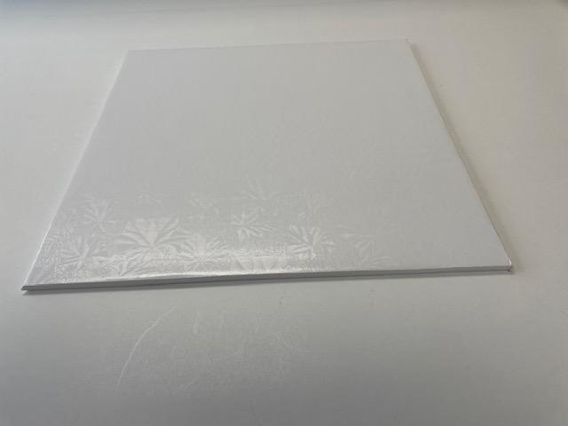 Cake Board 16X16X0.25 IN Foil-Lined Paper White Square 24/Case