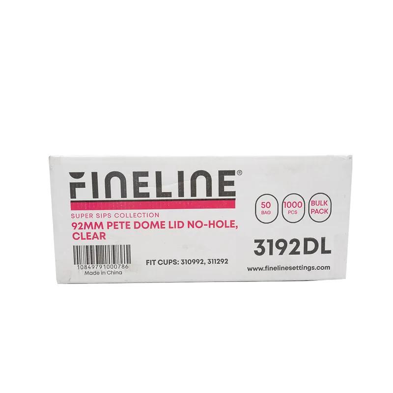 Super Sips Lid Dome 3.6 IN PET Clear For Cup No Hole 1000/Case