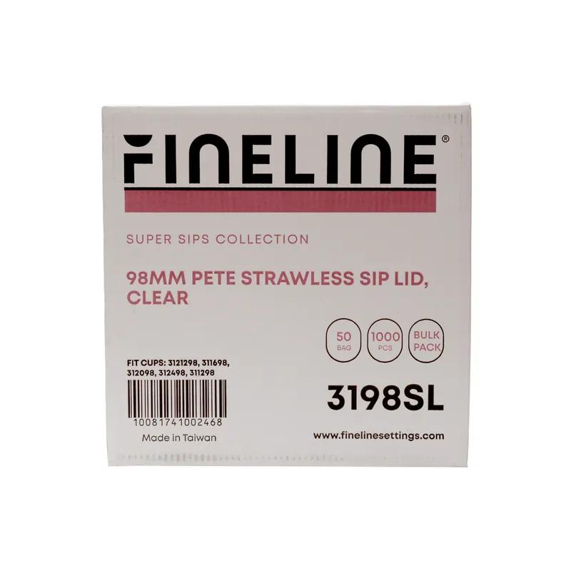Lid 98MM PET For Cup Sip Through Strawless 1000/Case