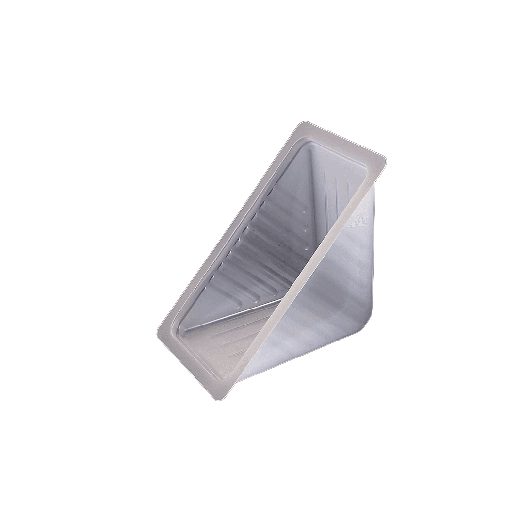 Sandwich Wedge Take-Out Box 6.5X3.5X3.125 IN Plastic Natural 1000/Case