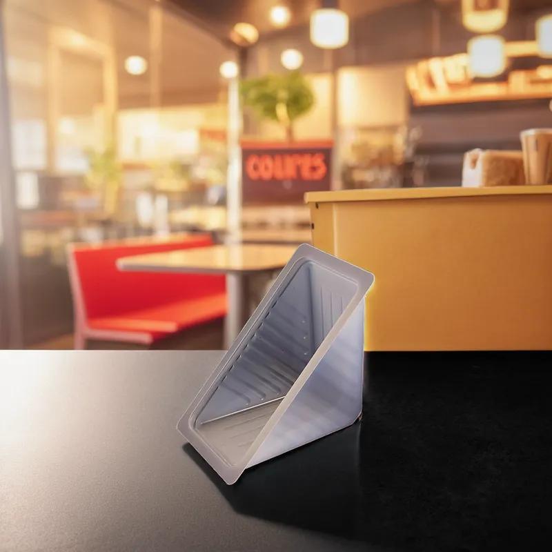 Sandwich Wedge Take-Out Box 6.5X3.5X3.125 IN Plastic Natural 1000/Case