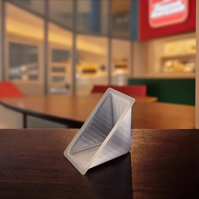 Sandwich Wedge Take-Out Box 6.5X3.5X3.125 IN Plastic Natural 1000/Case