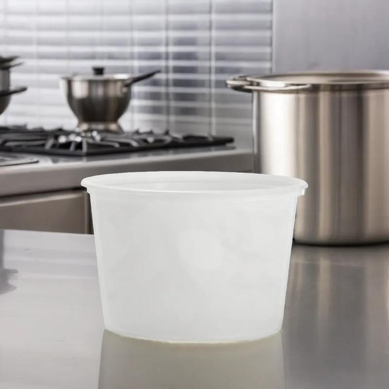 Deli Container Base 16 OZ Plastic Translucent 1000/Case